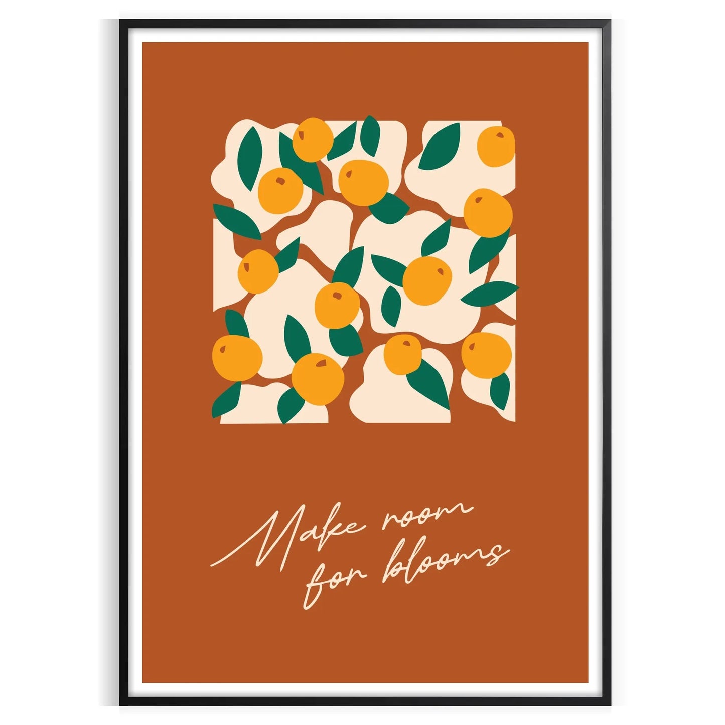 space stunning botanical vintage poster vibrant greens oranges exquisite art wall unique gift print timeless beauty sizes A4 cm A0 perfect fit