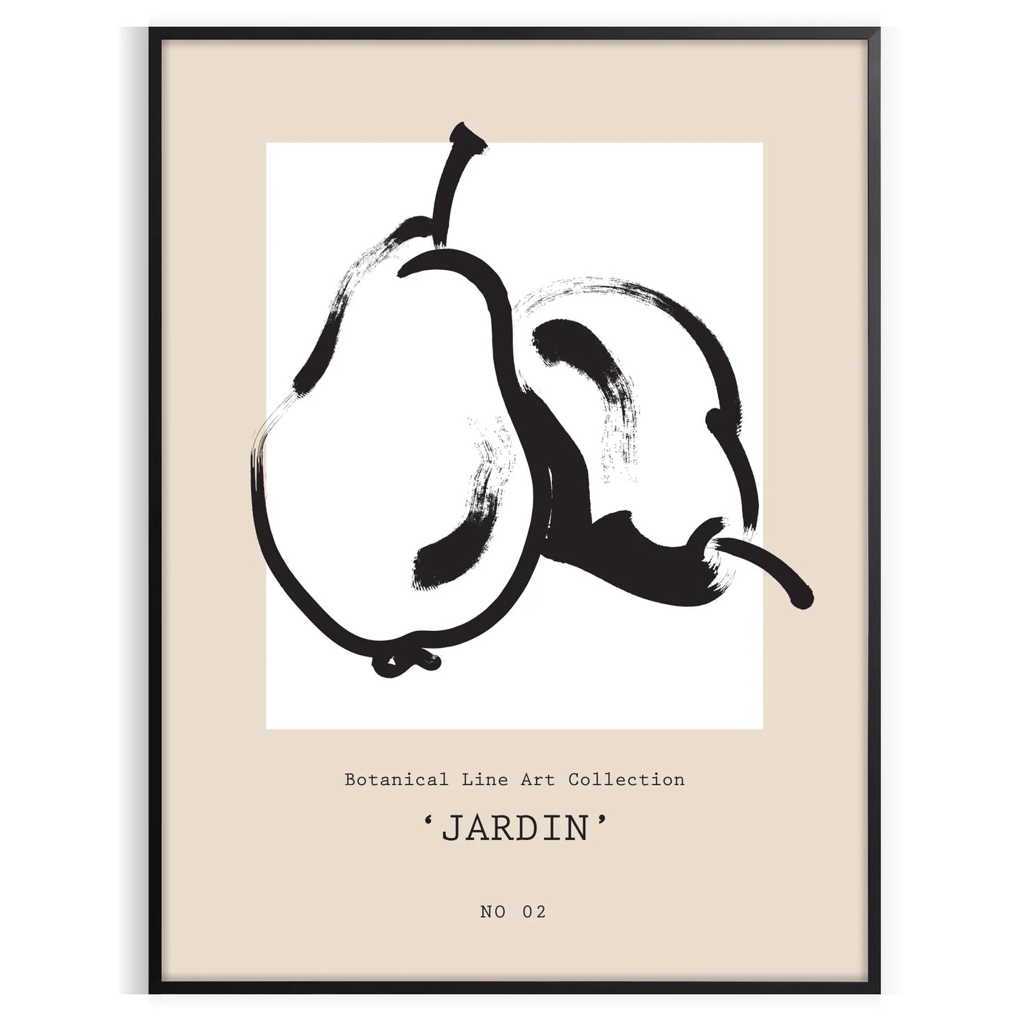 space Botanical Art 15 poster vibrant vintage prints black orange hues wall unique gift artwork elegance sizes A4 cm A0