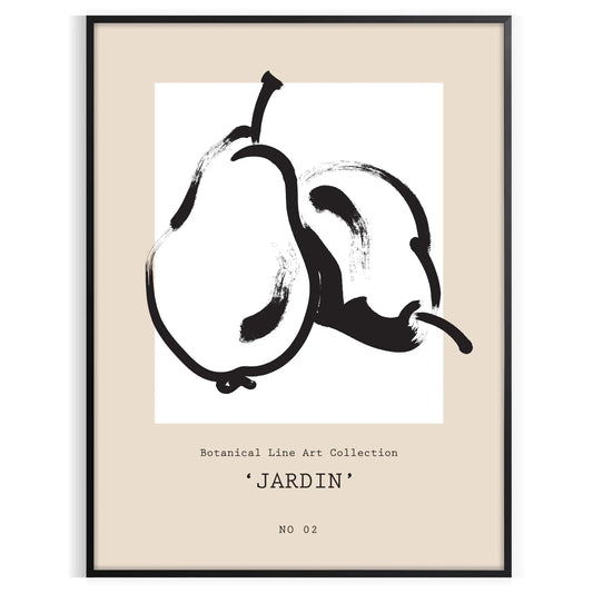 space Botanical Art 15 poster vibrant vintage prints black orange hues wall unique gift artwork elegance sizes A4 cm A0