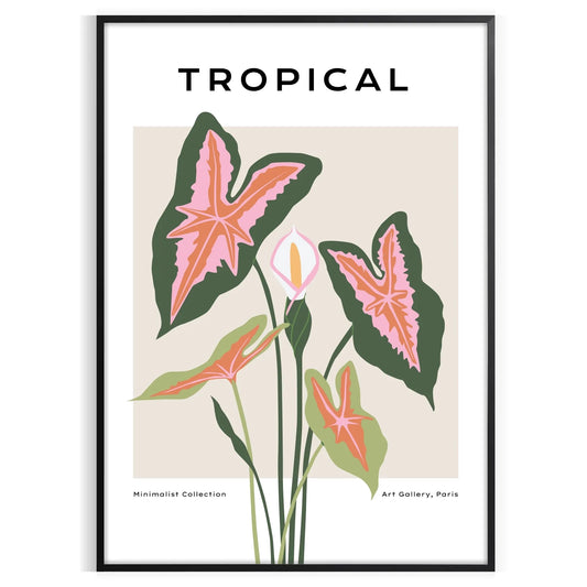 beauty botanical art Poster Maker stunning orange gray designs wall perfect gift nature lovers space exquisite prints available sizes such A4 cm A0