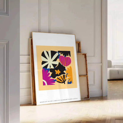 timeless elegance botanical poster vintage edition exquisite art black orange hues wall unique gift captivating print space style preferences