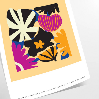 timeless elegance botanical poster vintage edition exquisite art black orange hues wall unique gift captivating print space style preferences