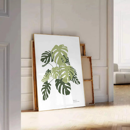 space exquisite botanical poster prints lush green white hues captivating wall art timeless perfect gift stunning addition decor standalone print