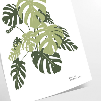 space exquisite botanical poster prints lush green white hues captivating wall art timeless perfect gift stunning addition decor standalone print