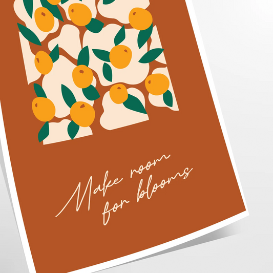 space stunning botanical vintage poster vibrant greens oranges exquisite art wall unique gift print timeless beauty sizes A4 cm A0 perfect fit