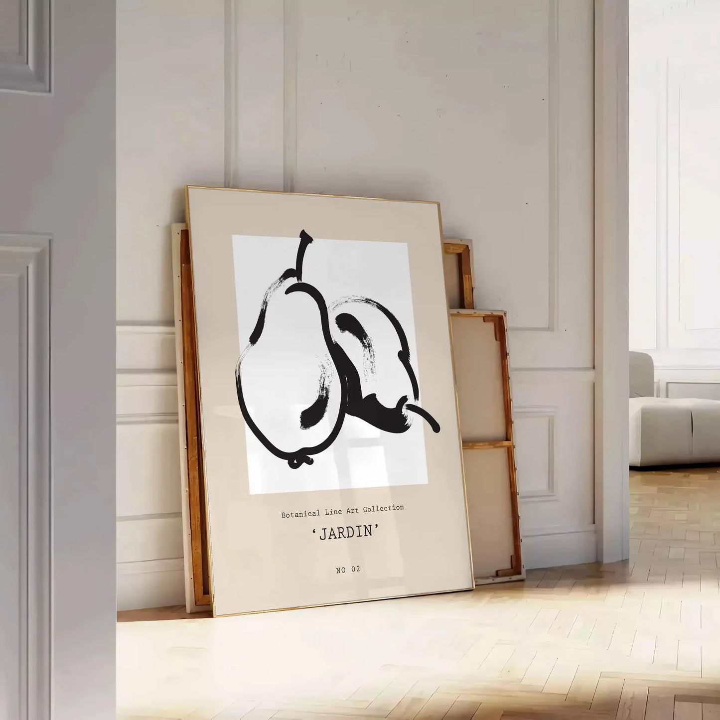 space Botanical Art 15 poster vibrant vintage prints black orange hues wall unique gift artwork elegance sizes A4 cm A0