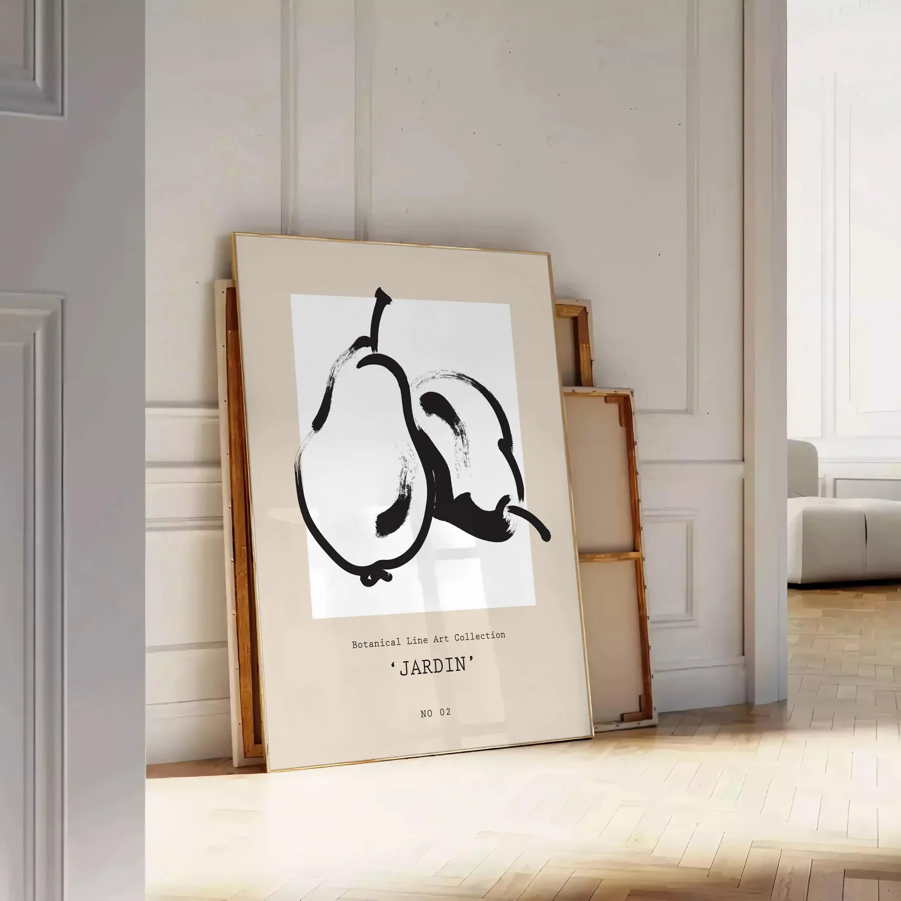 space Botanical Art 15 poster vibrant vintage prints black orange hues wall unique gift artwork elegance sizes A4 cm A0