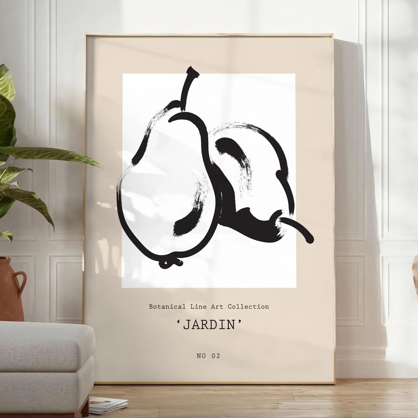 space Botanical Art 15 poster vibrant vintage prints black orange hues wall unique gift artwork elegance sizes A4 cm A0