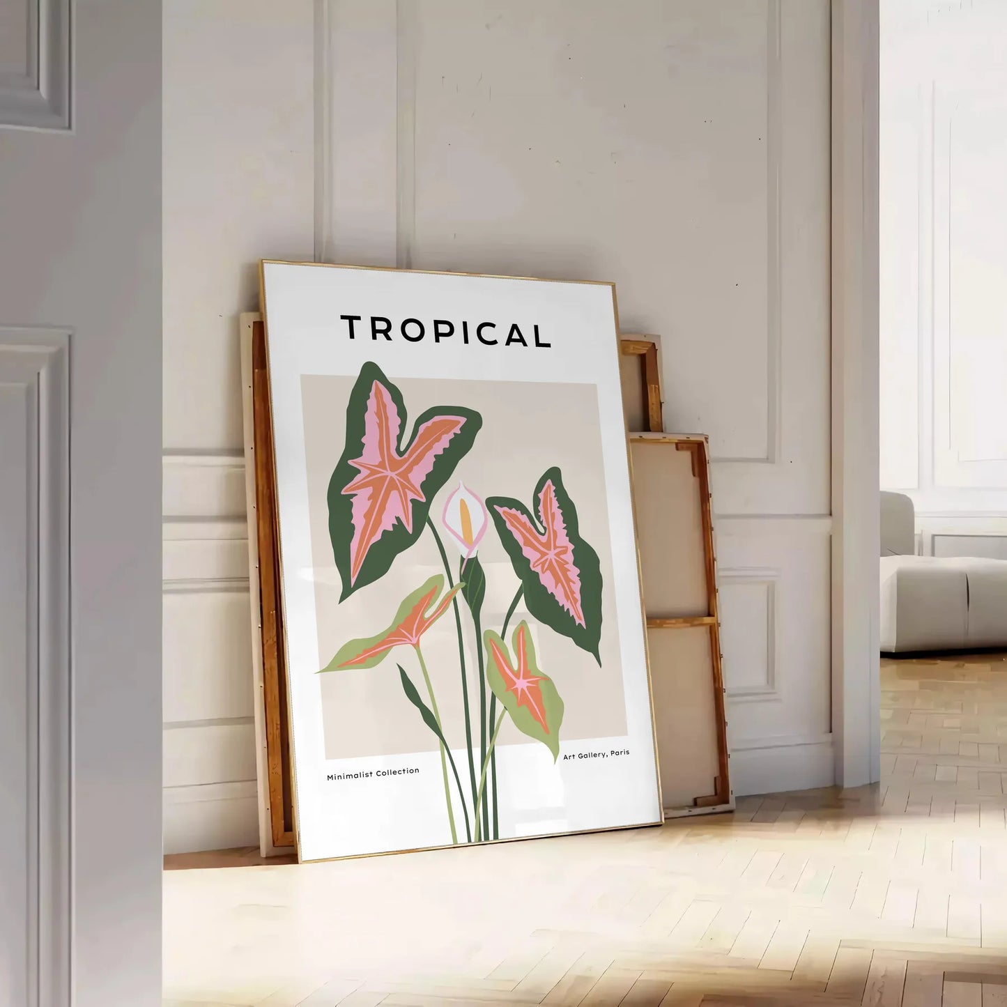 beauty botanical art Poster Maker stunning orange gray designs wall perfect gift nature lovers space exquisite prints available sizes such A4 cm A0