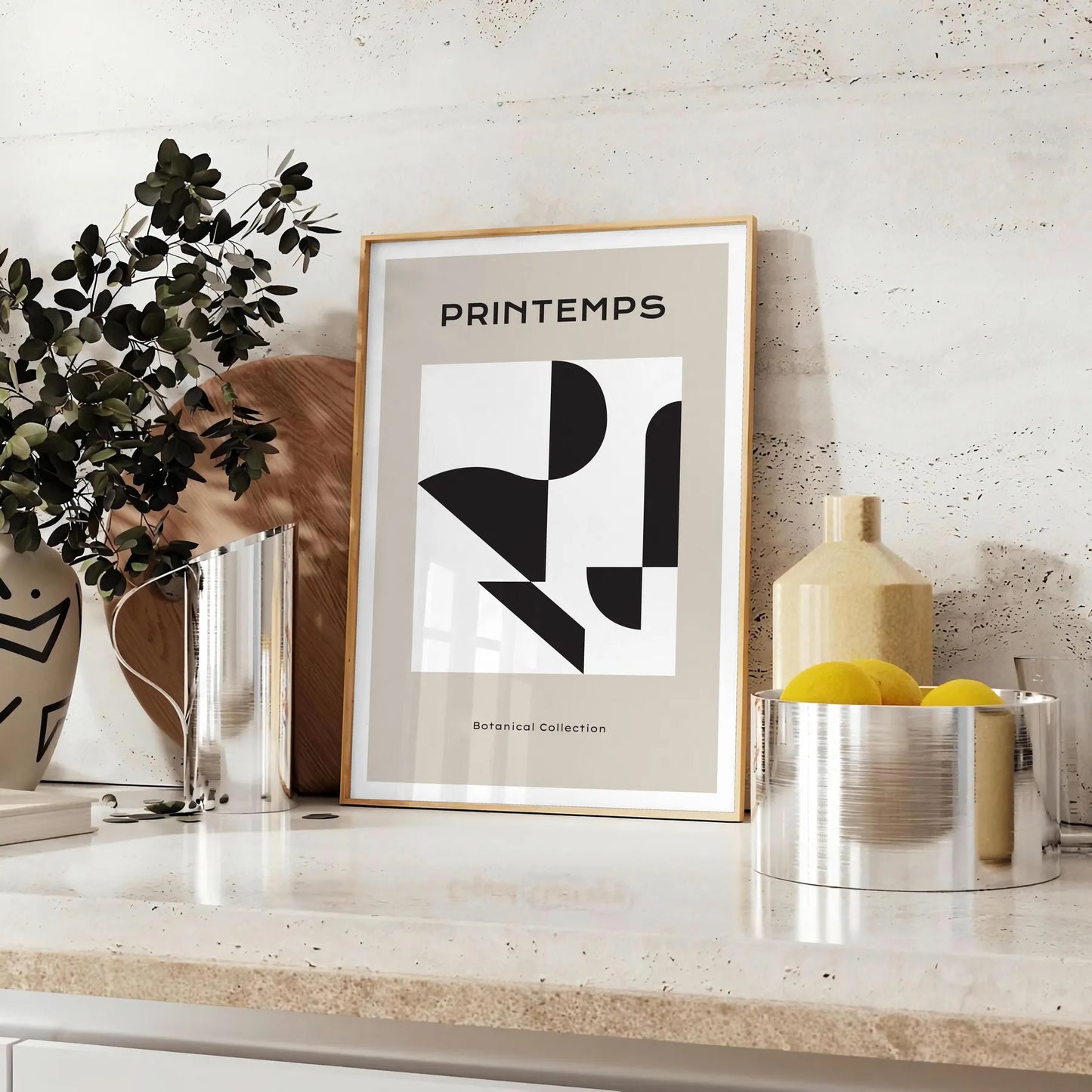 space Botanical Art 21 poster black orange prints captivating wall ideal gift touch nature elegance room sizes A4 cm A0